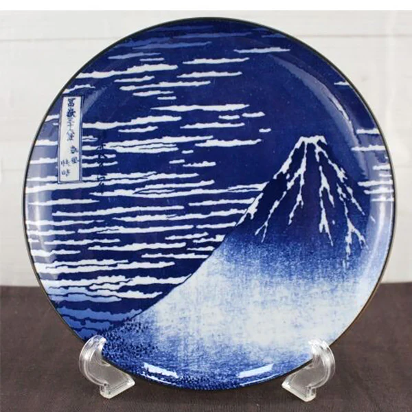 Assiette Mont Fuji Hokusai, 25.2cm
