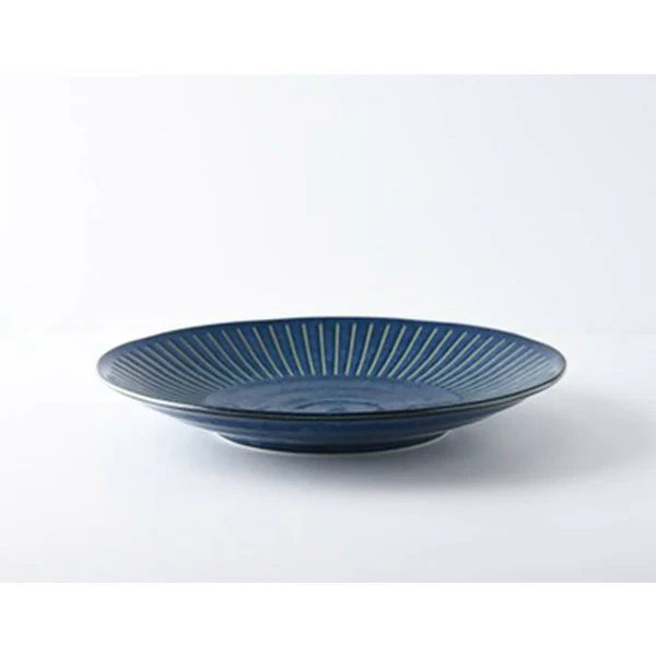 Assiette Tokusa - Bleu Indigo, 23cm - Image 3