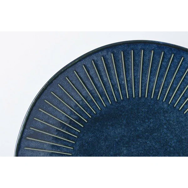 Assiette Tokusa - Bleu Indigo, 23cm - Image 4