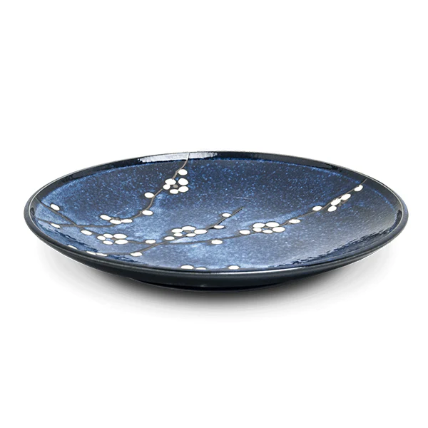Assiette Umé Bleue, 22.5cm