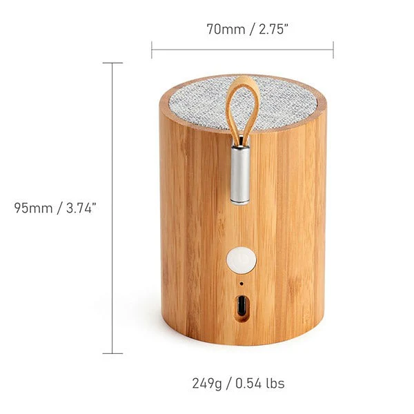 Drum Light - Enceinte Lumineuse, Bambou - Image 5