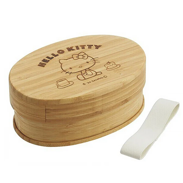 Bento Box Hello Kitty Bois Naturel, 600ml - Sanrio Official