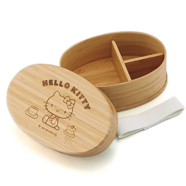 Bento Box Hello Kitty Bois Naturel, 600ml - Sanrio Official - Image 2