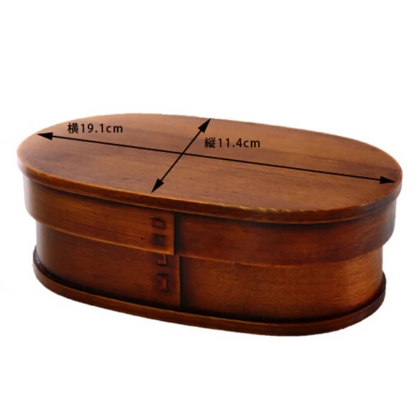 Bento Box Wappa Matsu - Bois Naturel, 650ml - Image 3
