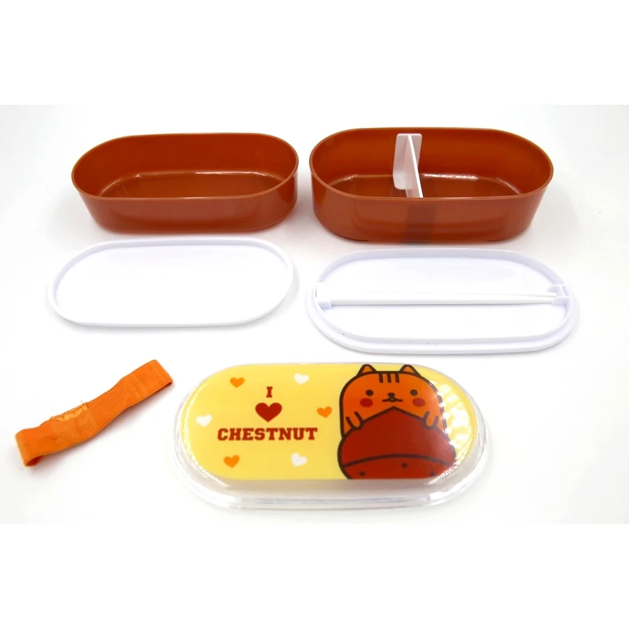 Boite Bento Hanata Chestnut, 450ml - Image 4