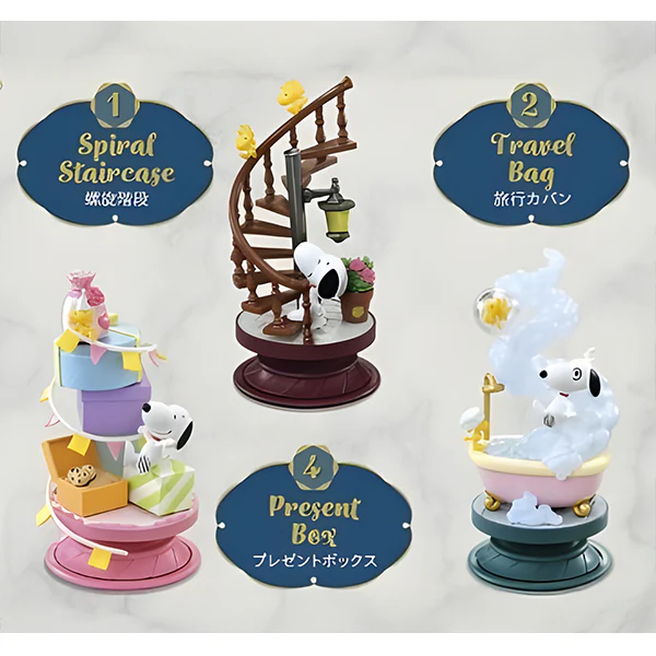 Blind Box Snoopy Spiral Diorama, Re Ment - Image 3