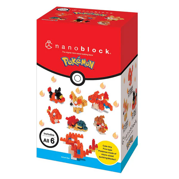 Mini Nanoblock Pokémon - Feu, Paquet Surprise - Image 9