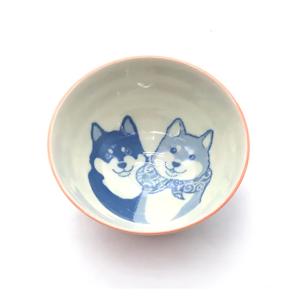 Bol I Love Shiba - Rose, 12.5cm - Image 2
