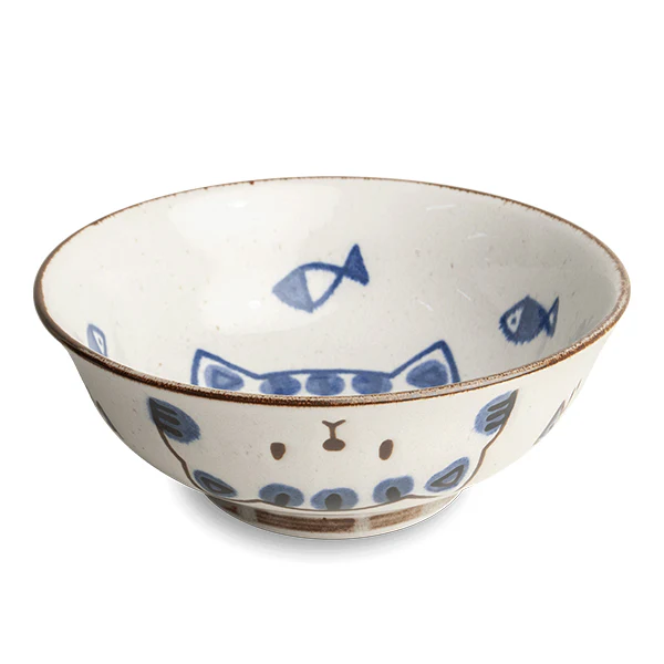 Bol Ramen Chat - Cat & Fish, 20cm
