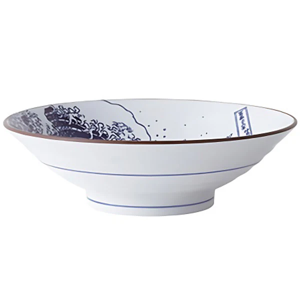 Bol Ramen Traditionnel - Hokusai Vague, 24.5cm