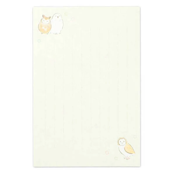 Carnet Papier Lettre Wazu - Hiboux - Image 2