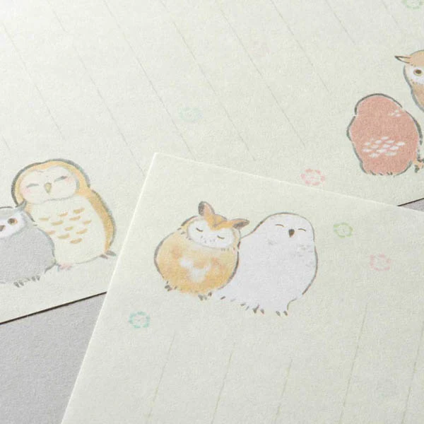 Carnet Papier Lettre Wazu - Hiboux - Image 4