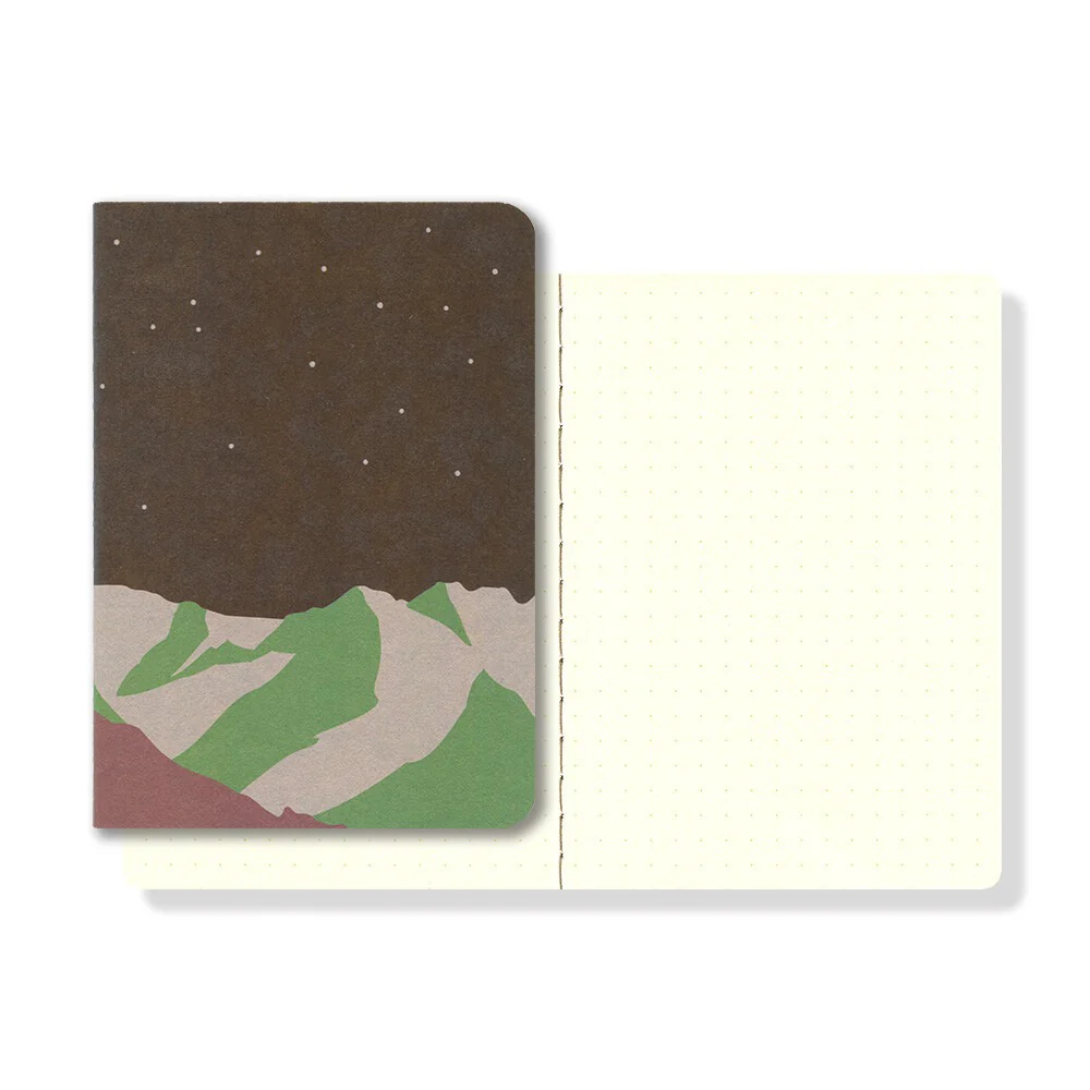 Carnet Ro-Biki Note Shape Series, Mountain Night - Yamamoto Paper - Image 2