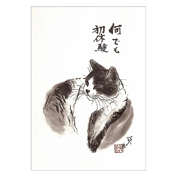 Carte Postale Chat - "First Experience With Anything" - Image 2