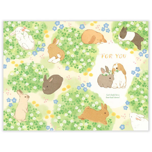 Carte de Vœux Cute Bunnies - For You - Image 4
