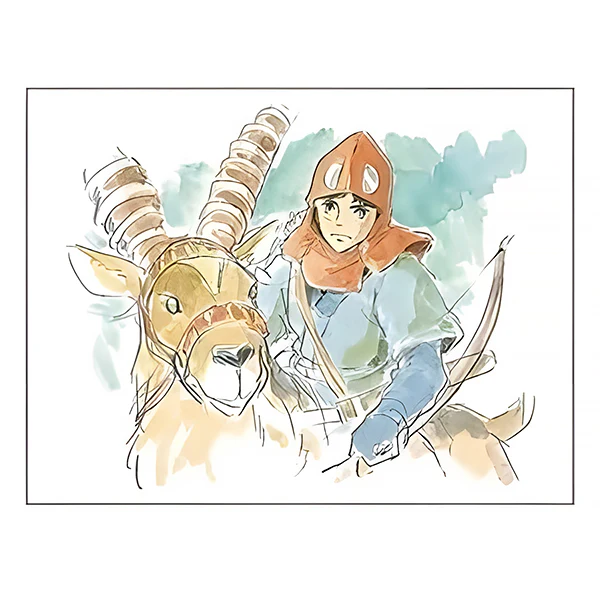 Carte de Vœux Princesse Mononoké - Yakkuru, Studio Ghibli - Image 2