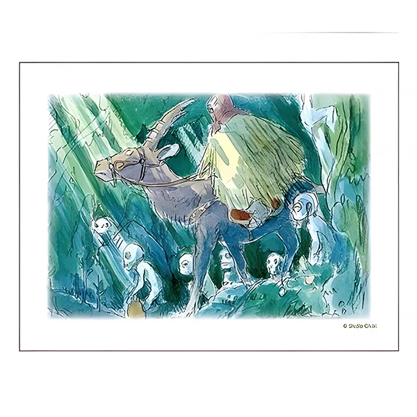 Carte de Vœux Princesse Mononoké - Forest, Studio Ghibli - Image 2