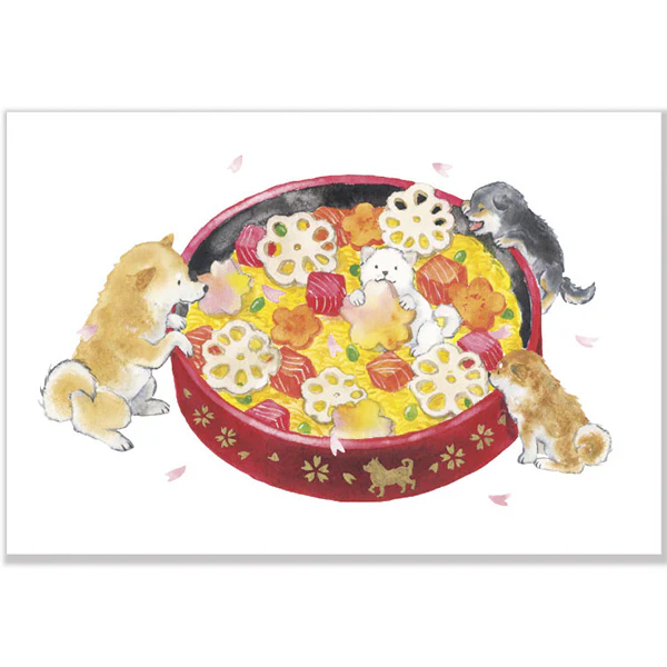 Carte de Vœux Shiba Inu & Chirashi - Image 2