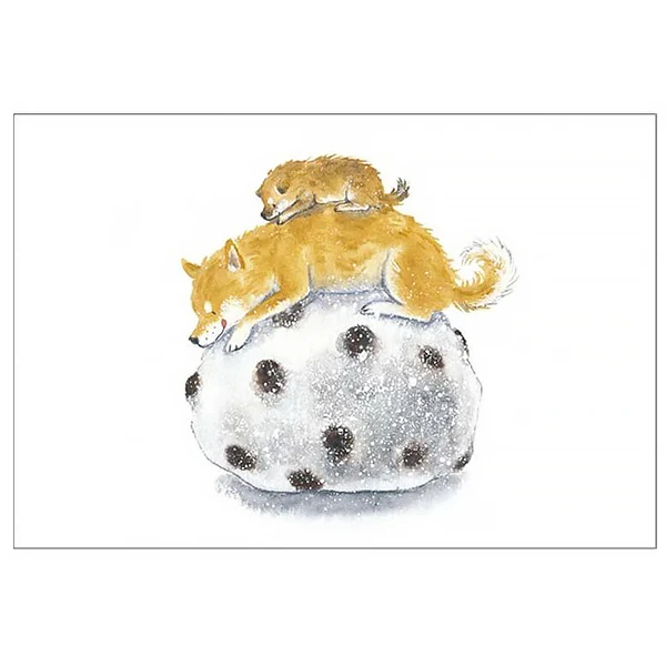 Carte de Vœux Shiba Inu & Mame Daifuku - Image 2