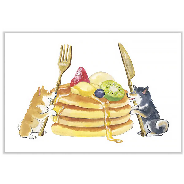 Carte de Vœux Shiba Inu & Pancake - Image 2