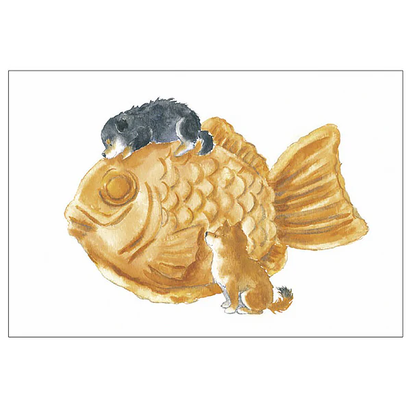 Carte de Vœux Shiba Inu & Taiyaki - Image 2