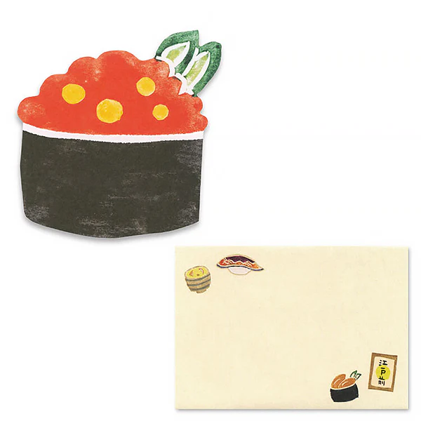 Carte de Vœux Delicious - Sushi Aux Œufs de Saumon - Image 2