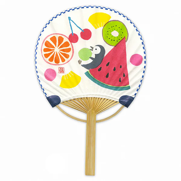 Carte Eventail Summer Time - Penguin & Fruit - Image 2