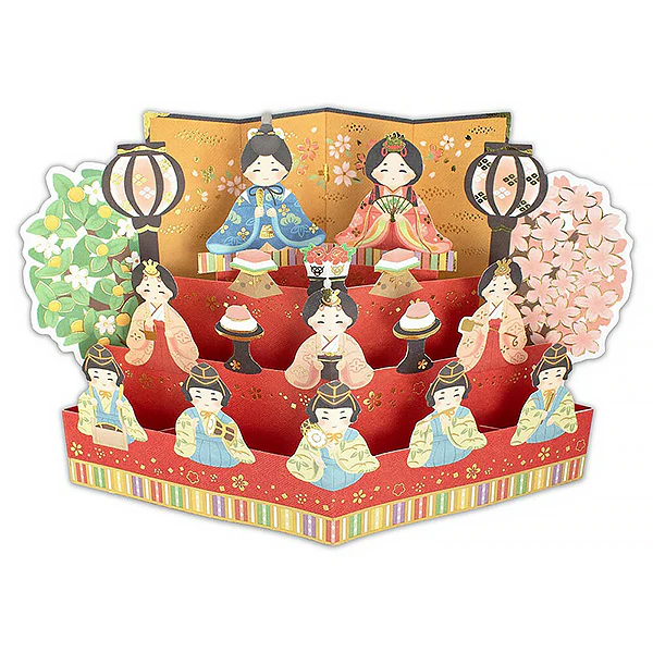 Carte Pop Up 3D Hinamatsuri - Doll Festival