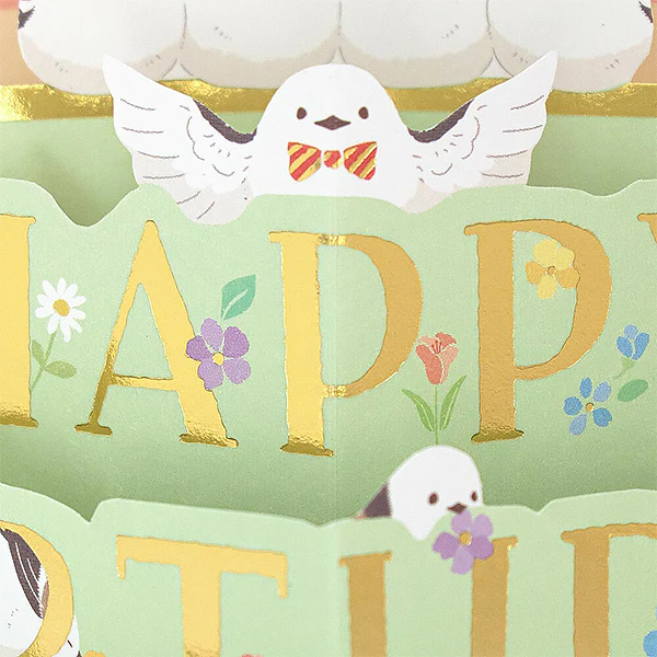 Carte Pop Up 3D Shima Enaga - Happy Birthday - Image 7