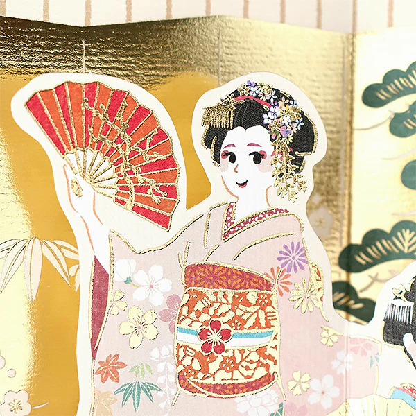 Carte Pop Up Japan Birthday - Maiko - Image 4