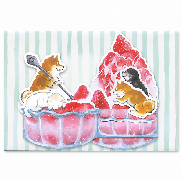 Carte Pop Up Summer Summer - Shiba Inu Bingsu - Image 3