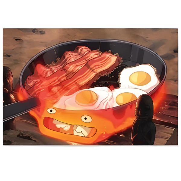 Carte Postale Calcifer, Le Château Ambulant - Studio Ghibli - Image 2