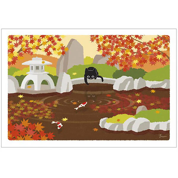 Carte Postale Chat - Carpe du Jardin