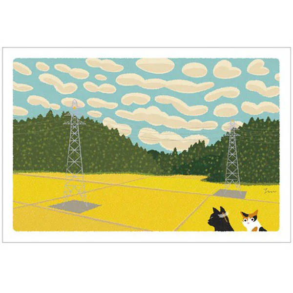 Carte Postale Chat - Champs de Blés - Image 2