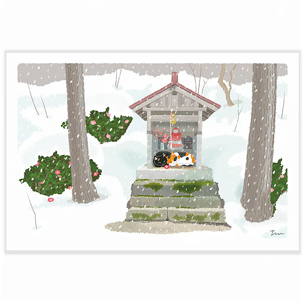 Carte Postale Chat - Happy Winter - Image 2