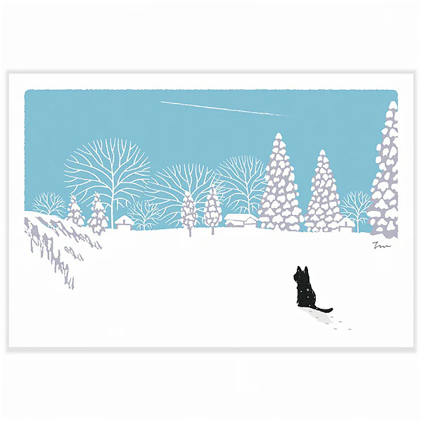 Carte Postale Chat - Magical Snow - Image 2