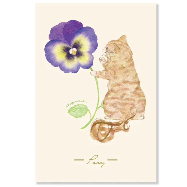 Carte Postale Chat Metty Bébé - Violette