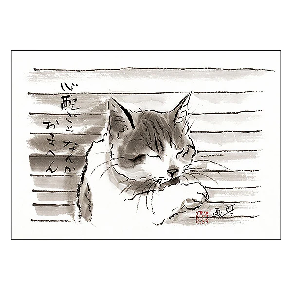 Carte Postale Chat - "Nothing To Worry About" - Image 2