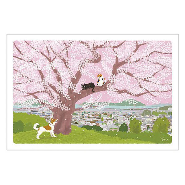 Carte Postale Chat Sakura - Friends - Image 2