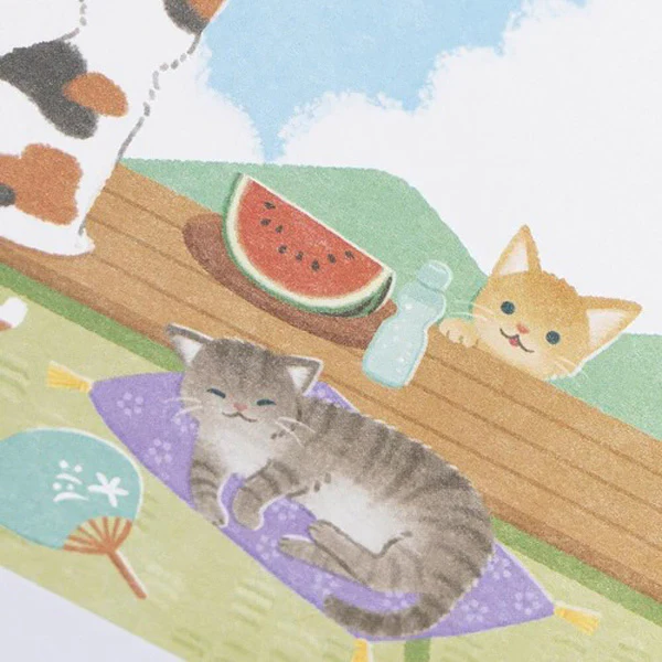 Carte Postale Chat - Summer Cat - Image 2