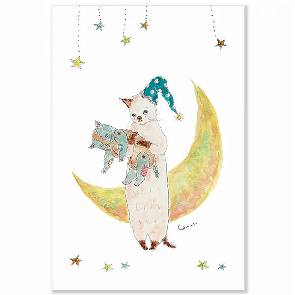 Carte Postale Chat Tokoro Komugi - Stars - Image 2