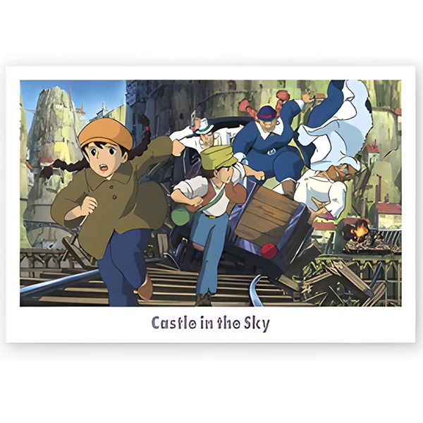 Carte Postale Château dans le Ciel - Studio Ghibli