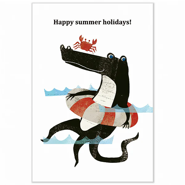 Carte Postale Happy Summer - Crocodile - Image 2