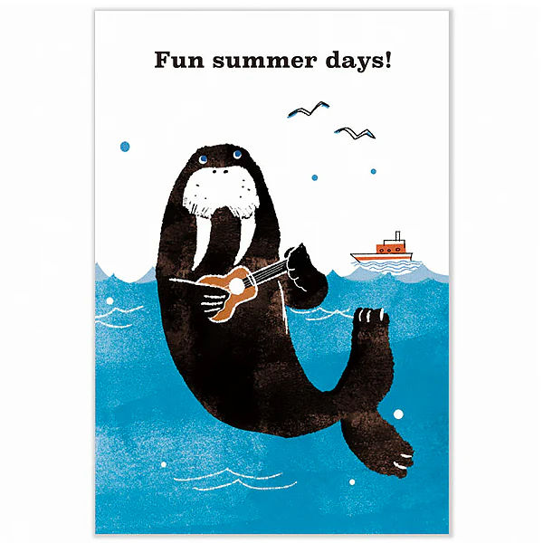 Carte Postale Happy Summer - Phoque