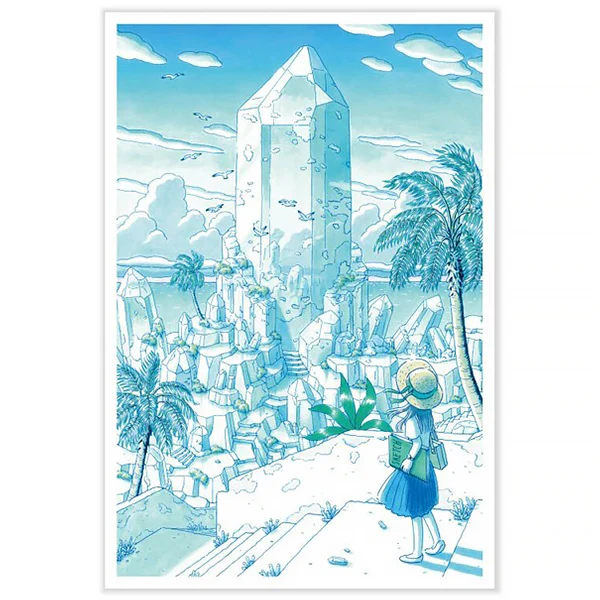 Carte Postale Memory of Light Blue, Crystal Pass