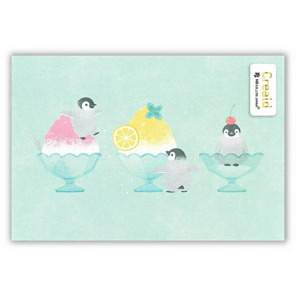 Carte Postale Pingouin Bingsu