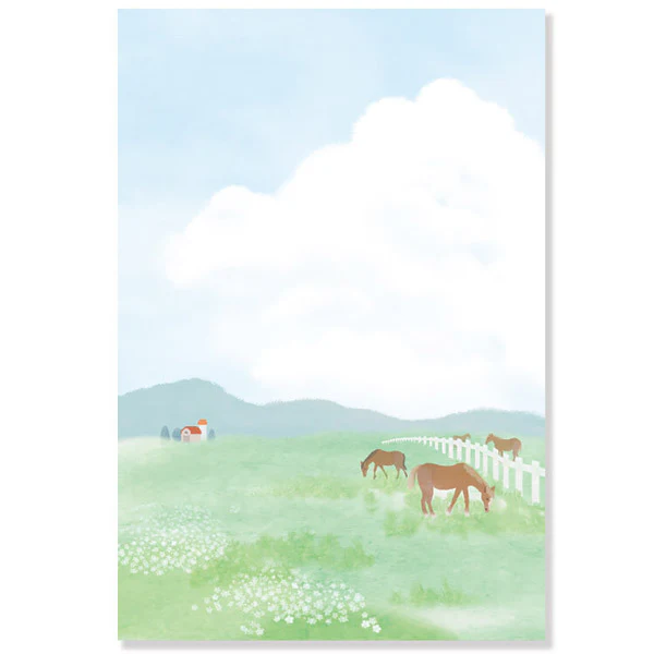 Carte Postale Scène d'Eté - Landscape, 3pcs