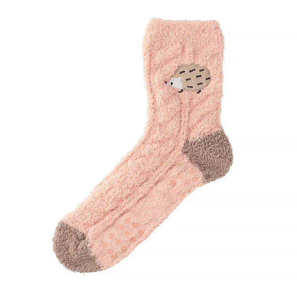 Chaussette D'Intérieur Naoki - Hérisson, Rose