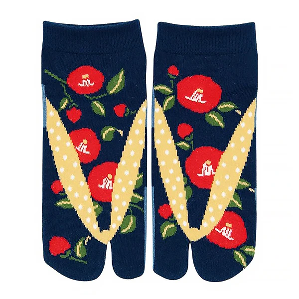 Chaussette Tabi - Camélia (M) - Image 2