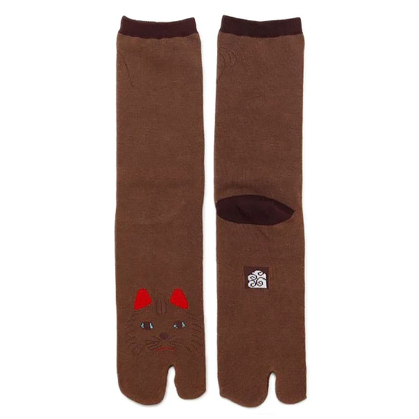 Chaussette Tabi - Chat Neko Marron (L) - Image 2